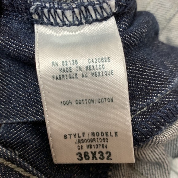 GUESS Blue Pasadena Straight Leg Jeans W36 L32 - Picture 6 of 6
